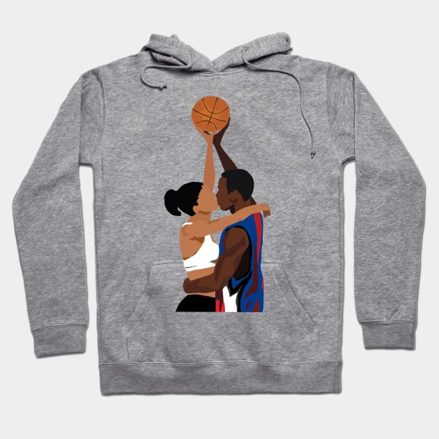 Love and Basketball hip hop Hoodie by sillhoutelek